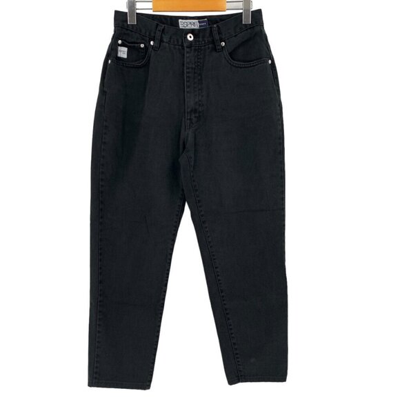 Esprit Jeans Womens 27x26 Black High Rise High Waist Mom 100% Cotton  Vintage - Picture 1 of 7